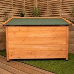 Large Weatherproof Wooden Dog House - Indoor/Outdoor