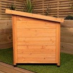 Large Weatherproof Wooden Dog House - Indoor/Outdoor