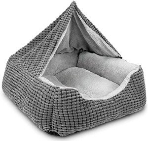 Cozy Hooded Dog Bed for All Sizes