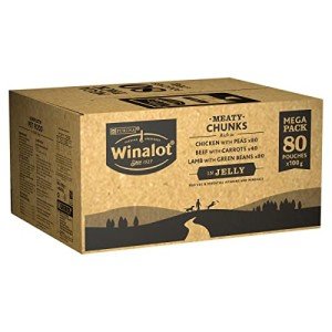 Winalot Meaty Chunks Wet Dog Food 80x100g