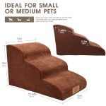 Masthome 3-Step Dog Stairs for Bed and Sofa