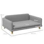 PawHut Stylish Dog Sofa Bed - Grey