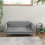 PawHut Stylish Dog Sofa Bed - Grey