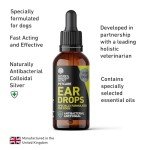 Antibacterial Ear Drops for Dogs with Colloidal Silver