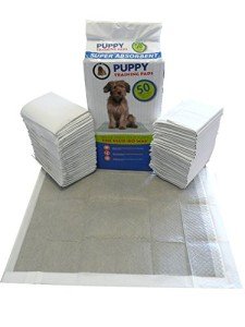 50 Super Absorbent Puppy Training Pads with Charcoal