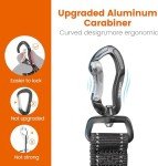 Adjustable Dog Seatbelt with Carabiner and Harness