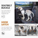 Adjustable Dog Seatbelt with Carabiner and Harness