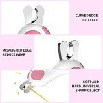 LED Dog Nail Clippers for Small Pets - Pink