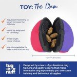 Tug-E-Nuff Clam: Interactive Dog Treat Toy