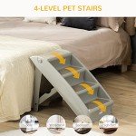 PawHut Foldable Dog Stairs with Non-Slip Mats