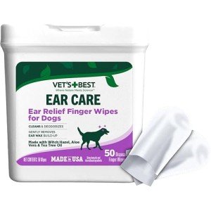 Vet's Best Ear Relief Wipes for Dogs - 50 Count