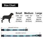 Suredoo Adjustable Soft Nylon Dog Collar - Blue Plaid