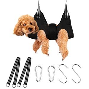 Dog Grooming Hammock and Harness Kit for Pets