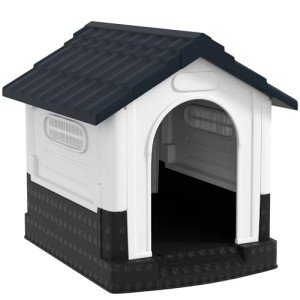 PawHut Water-Resistant Outdoor Dog Kennel - Grey