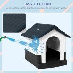 PawHut Water-Resistant Outdoor Dog Kennel - Grey