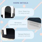 PawHut Water-Resistant Outdoor Dog Kennel - Grey