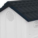 PawHut Water-Resistant Outdoor Dog Kennel - Grey