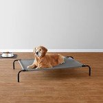 Amazon Basics Elevated Cooling Dog Bed - Grey