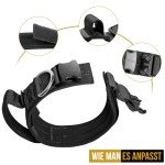 OneTigris Adjustable Tactical Dog Collar with Handle