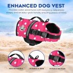 Paws Aboard Dog Life Jacket - Pink Polka Dot
