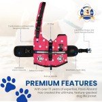 Paws Aboard Dog Life Jacket - Pink Polka Dot