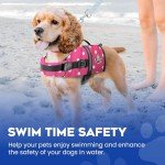 Paws Aboard Dog Life Jacket - Pink Polka Dot