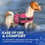 Paws Aboard Dog Life Jacket - Pink Polka Dot