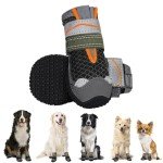 Waterproof Dog Boots with Adjustable Straps – 2pcs