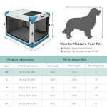 YITAHOME Foldable Soft Dog Crate for Travel
