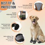 Waterproof Dog Boots with Adjustable Straps – 2pcs