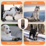 Waterproof Dog Boots with Adjustable Straps – 2pcs