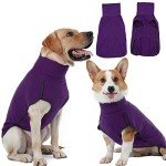 Warm Fleece Dog Jumper - Lightweight Purple Coat