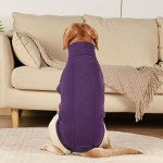 Warm Fleece Dog Jumper - Lightweight Purple Coat