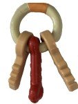 Nylabone Bacon Flavor Power Chew Dog Toy Keys