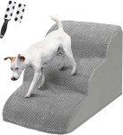 Three-Step Non-Slip Pet Stairs for Dogs and Cats