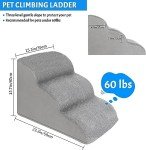 Three-Step Non-Slip Pet Stairs for Dogs and Cats