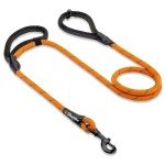 Sweetie Rope Dog Leash with Padded Handles - Orange