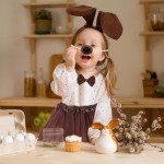6-Piece Puppy Dog Costume Set for Kids & Adults