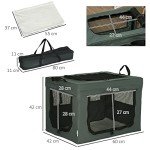 PawHut 60cm Pet Carrier for Cats & Small Dogs