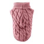 Cozy Pink Turtleneck Sweater for Dogs