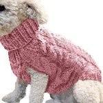 Cozy Pink Turtleneck Sweater for Dogs