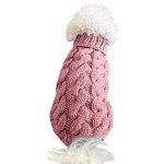 Cozy Pink Turtleneck Sweater for Dogs