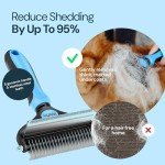 MalsiPree 2-in-1 Dog Grooming Brush for Shedding