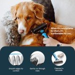 MalsiPree 2-in-1 Dog Grooming Brush for Shedding