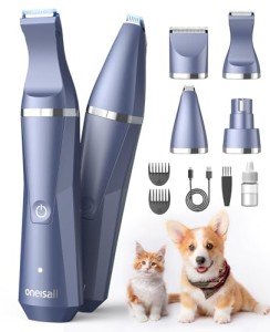 4-in-1 Cordless Dog & Cat Grooming Kit