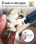 Quiet 6-Speed Dog Nail Grinder with LED Lights