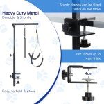 Adjustable Dog Grooming Arm with Clamps & Harness