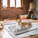 Cozy Washable Dog Bed Mat - Large Grey