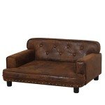 Cozy Suede Dog Sofa and Cat Bed