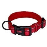 Comfortable Reflective Dog Collar - Medium, Red